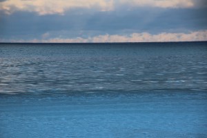 Lake Michigan shivers.