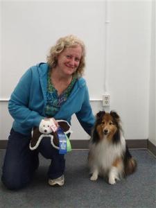 My Mama got a ribbon, but I got the real prize!  A toy!!