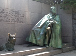 FDR's Memorial is a lovely place along the river.