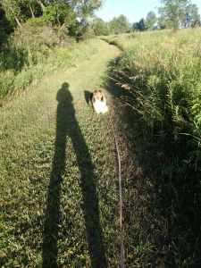 I always have to wait for her.