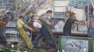 Working on the line.