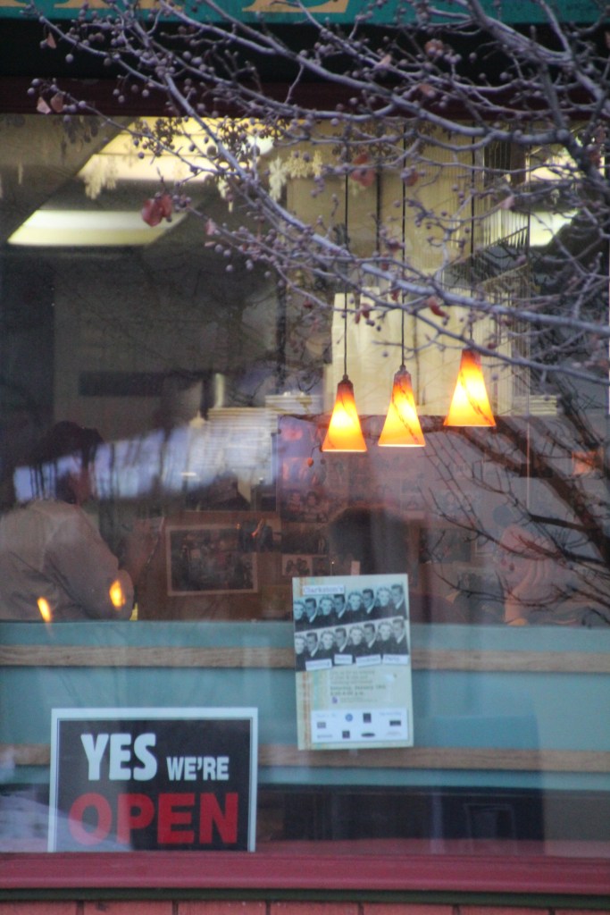 Morning at the cafe.