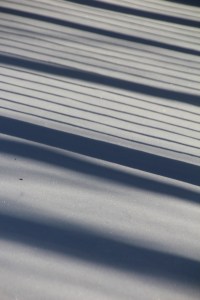 Shadows on the deck.