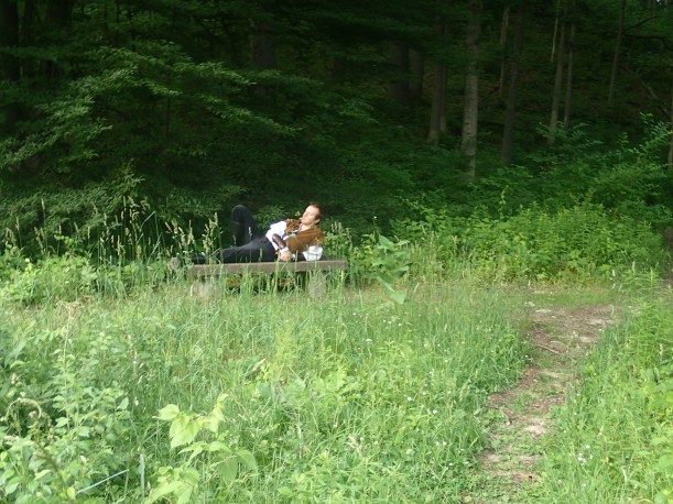 Contemplating his next move.