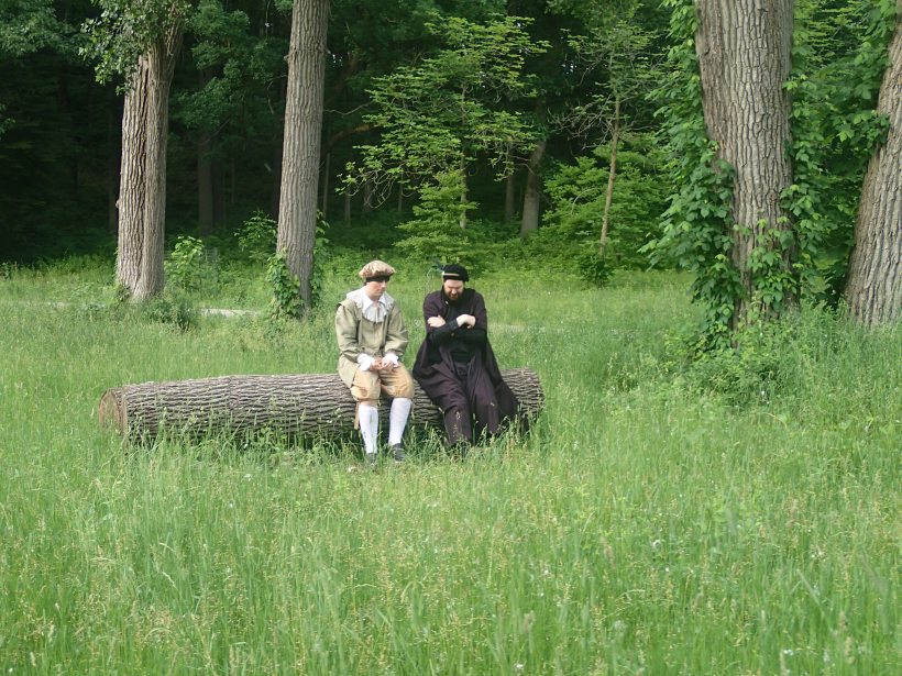 Discussing strategy.