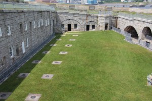 Parade ground in the center.