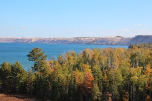 View toward Grand Marais.  They used to walk there for groceries.  