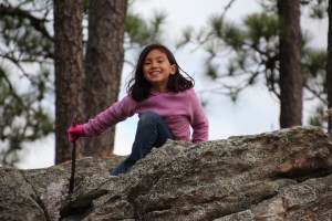 Conquering the mountain. 