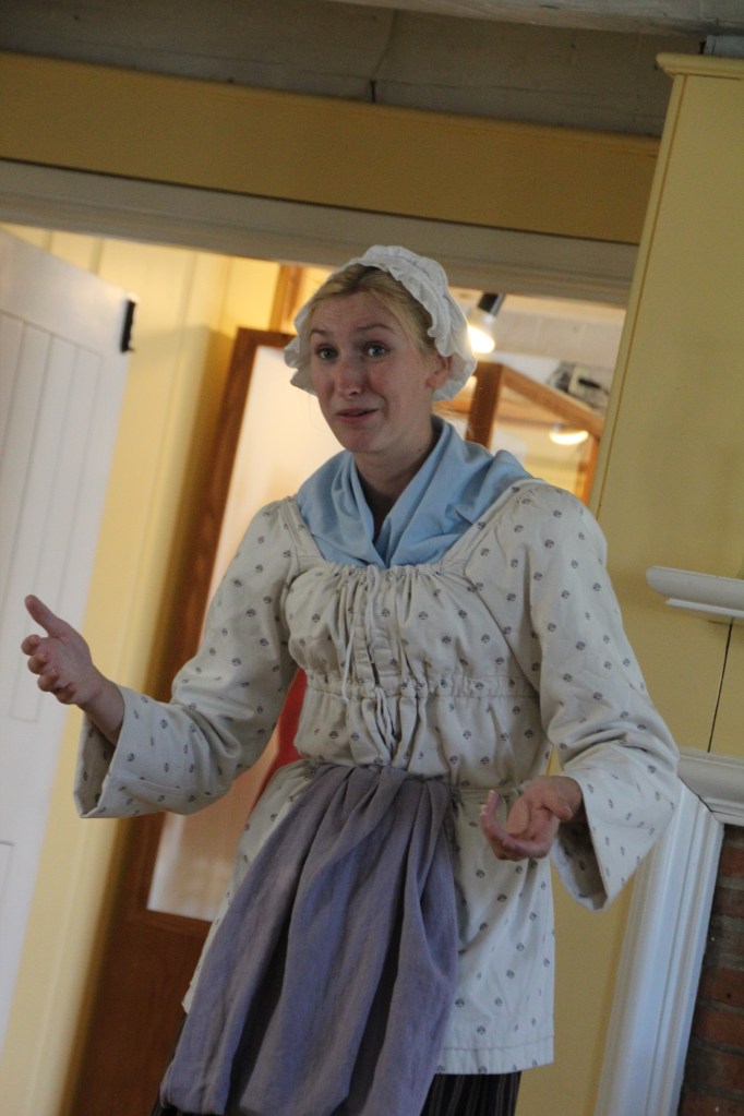 Our guide Courtney explains about life at the fort.