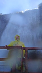 Getting wet at Cave of the Winds.