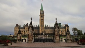 Parliament Hill, with Peace Tower.