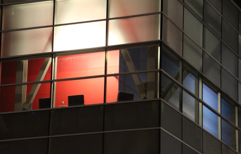 Surrounded by structures built in the 1800s this window stood out one evening.