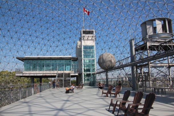 There's a nice cool breeze up here.