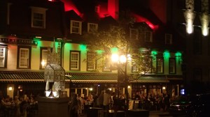 Dinner and dancing on a warm fall night.