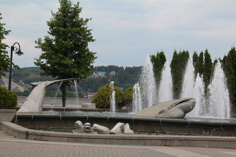 Whale of a fountain.