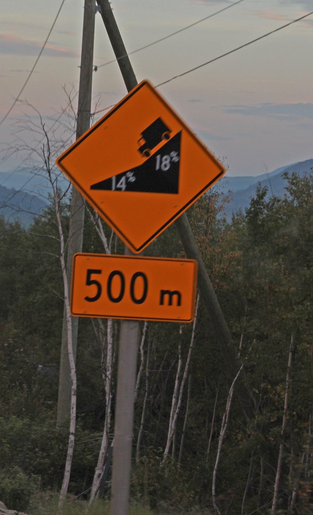 Slow down!  Put the car in a lower gear!  Do not panic!