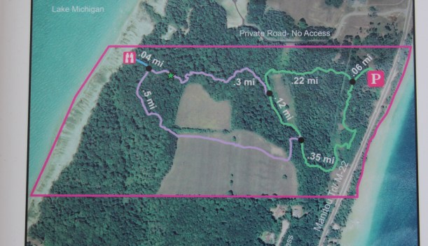 Should have looked at this map first.  I went clockwise on the green loop and then all the way across the field, then turned around, 