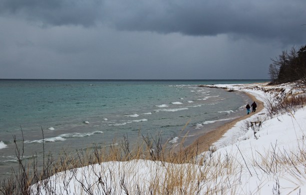 Beautiful snowy day on the Lake.