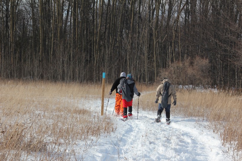 You really didn't need snowshoes.