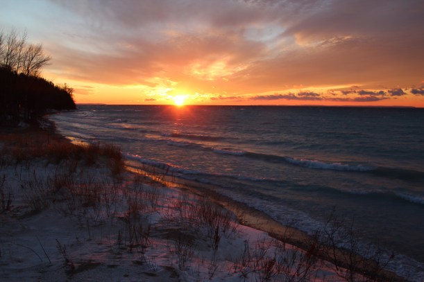 Sun is going down faster now.