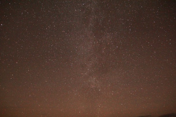 Maybe the milky way.  Maybe just a bunch of stars.