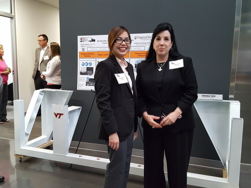 Virginia Tech student and a Truck Safety Volunteer who has been fighting for side guards since her dad was killed 33 years ago.