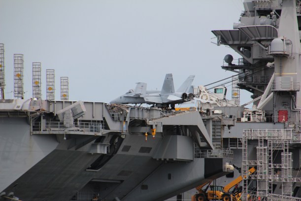 See those little planes up there?  Those are fighter planes!