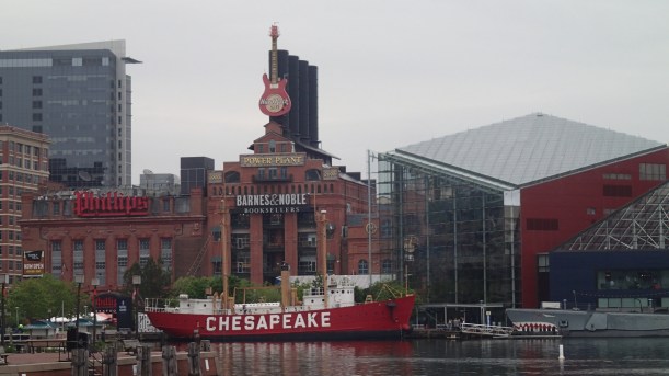 Vibrant Inner Harbor; books, bars, boats and more.