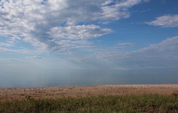 Loved how the lake disappeared into the morning sky.