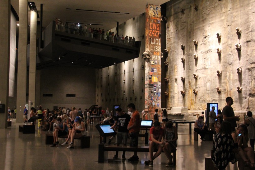 Back wall is the original footings of the tower.  Last formative steel removed covered in heartfelt graffiti.