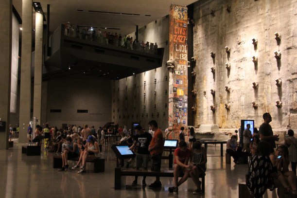 Back wall is the original footings of the tower.  Last formative steel removed covered in heartfelt graffiti.