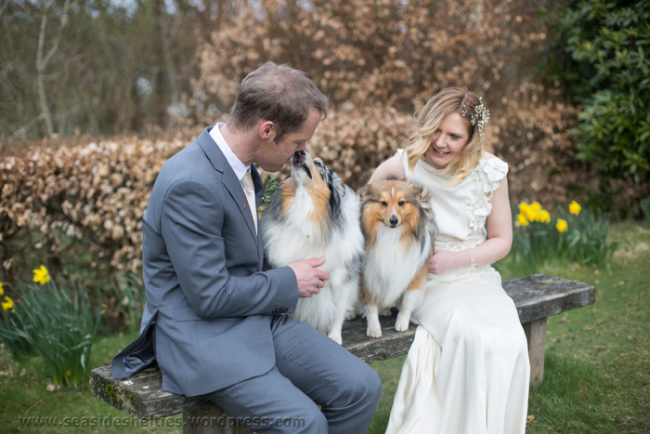 Ludo loves on his dad.