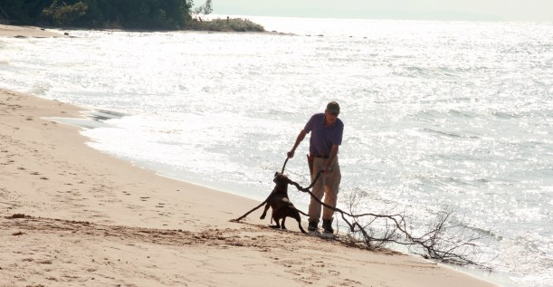 Having fun in a beautiful place.