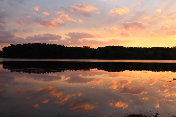 Reflections of a beautiful day at the park.