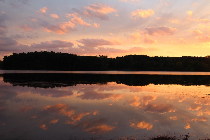 Reflections of a beautiful day at the park.