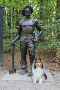 Me and Mr. Logger-Guy.