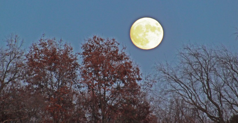 Sunday night's moon.