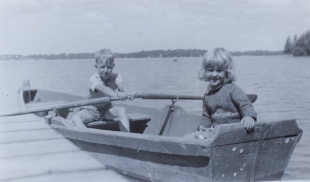 Dad's favorite place to be was on a boat.