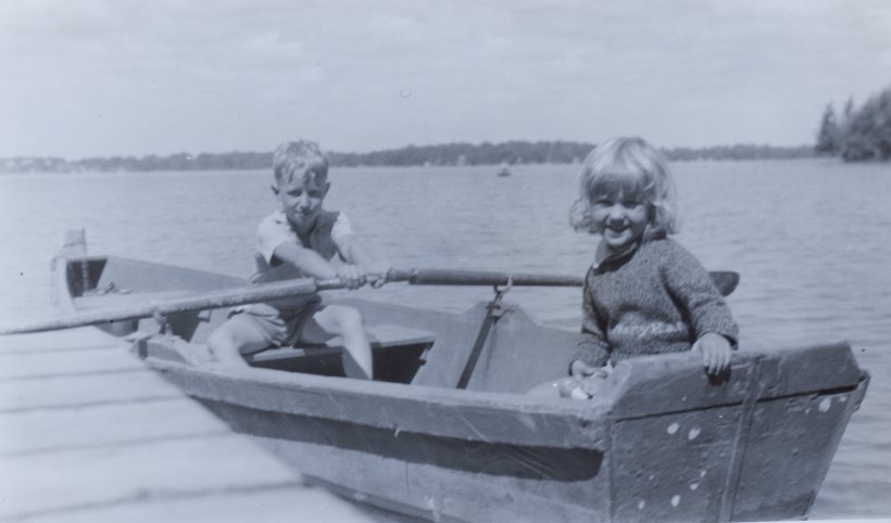 Dad's favorite place to be was on a boat.