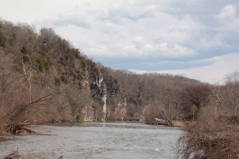 The Pigeon River flows through downtown.