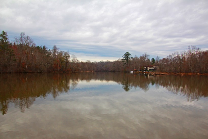 Headed up the river.