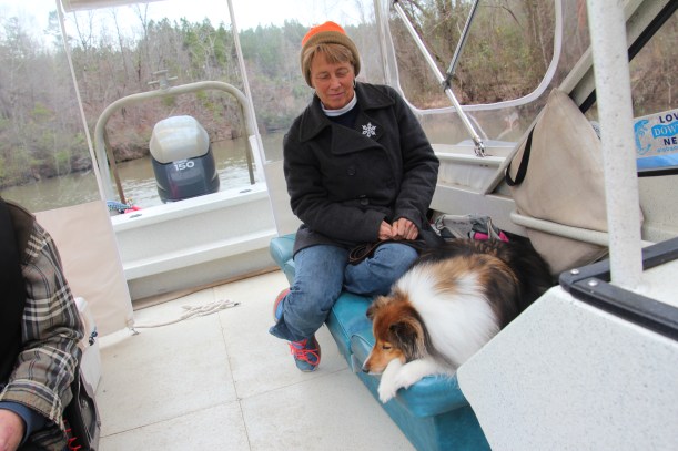 Lulled to sleep by the engine vibration.